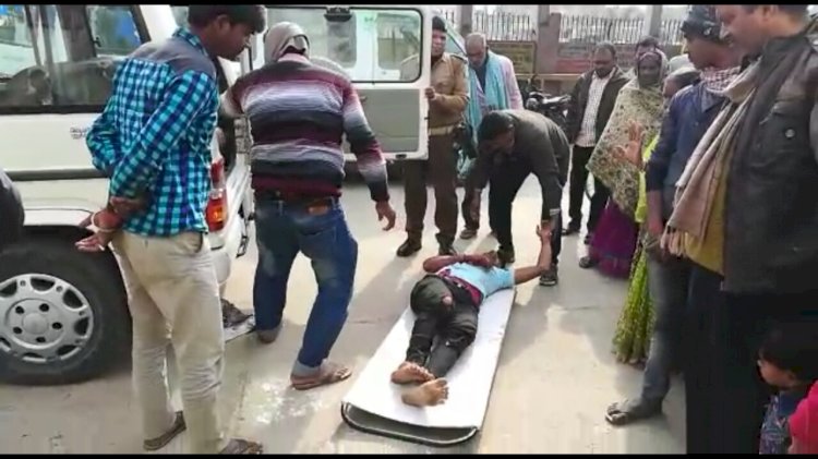 शेखपुरा में वाहन चेकिंग के दौरान हुए सड़क हादसे में एक कि मौत जबकि एक घायल