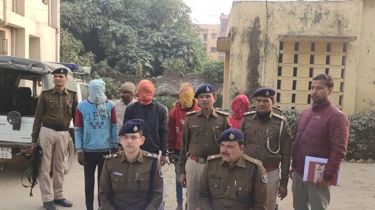 बख्तियारपुर पुलिस ने सीमेंट लदे ट्रैक्टर के लूट मामले का किया उद्भेदन,04 अपराधी गिरफ्तार