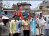 अरवल में भाकपा माले ने किया सरकार के खिलाफ प्रदर्शन।