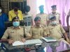  डकैती की योजना बना रहे चार लुटेरे को पुलिस ने हथियार के साथ किया गिरफ्तार,5 बाइक बरामद।