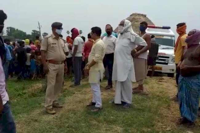 सांसद के सहयोग से चेवाड़ के मृतक मजदूर का शव पहुंचा अपने गांव।