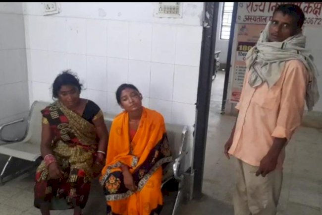 दहेज की खातिर महिला को बुरी तरह पीटा, महिला अस्पताल में ईलाजरत