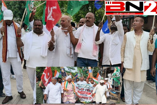 चुनावी धांधली के खिलाफ इंडिया गठबंधन का फूटा गुस्सा-पीएम मोदी, गृहमंत्री और मुख्य चुनाव आयुक्त का फूंका पुतला