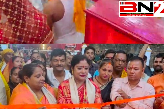 मननपुर बाजार सहित विभिन्न दुर्गा मंदिरों में निकली बेलभरनी जुलूस, जय दुर्गे के नारों से गूंजा इलाका