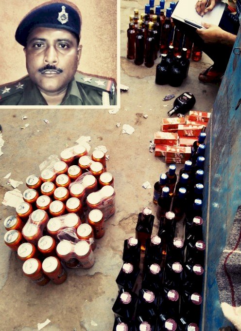 पुलिस ने 52 लीटर विदेशी शराब के साथ एक युवक को किया गिरफ्तार