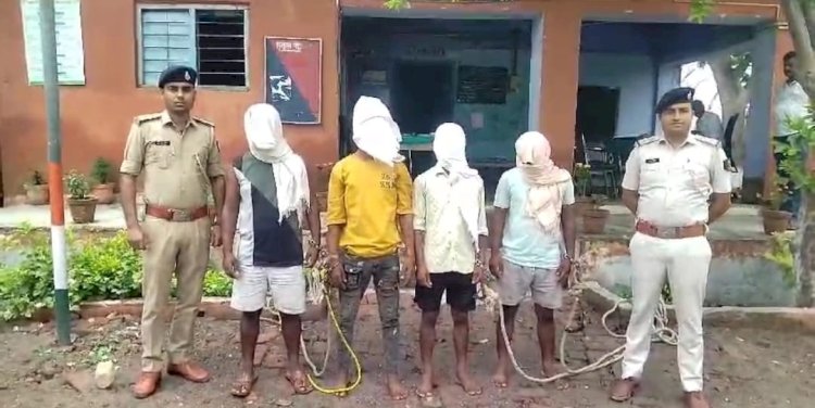 लूट कांड के आरोपी को पकड़ने गए पुलिस टीम पर हमला, एक दारोगा जख़्मी।